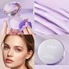 Lavender Matte Makeup Setting Powder with Powder Puff - Oil-Control, Long-Lasting, Waterproof Pressed Powder Natural Finish & Strong Coverage Powder