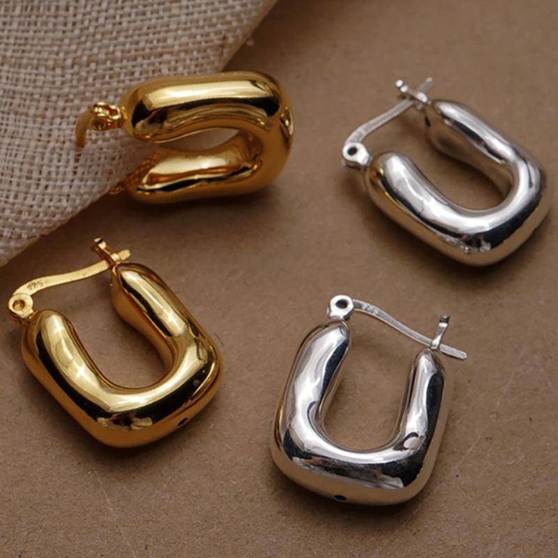 foxanry Prevent Allergy Geometric Earrings For Women Girls Trendy Exaggerated Minimalist Birthday Party Jewelry Gifts Wholesale