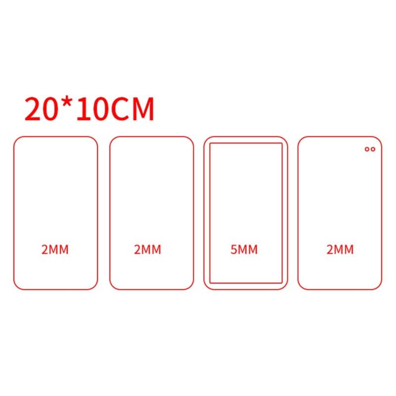 Multiple Shape DIY Acrylic Quicksand Plates Quicksand Ticket Root Mold Acrylic Ultra-permeable Quicksand Empty Plate