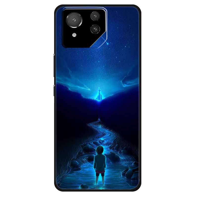 For Asus ROG Phone 8 Case Lovely Soft Silicone Lion Fundas For ASUS Rog Phone 8 Pro Cover Marble Cat Phone8 8pro Protector Bag