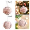 Pink Christmas Furry Ball Ornament Cute Ball Pendant Display Crafts Christmas Tree Decoration for Office Anniversary Festival