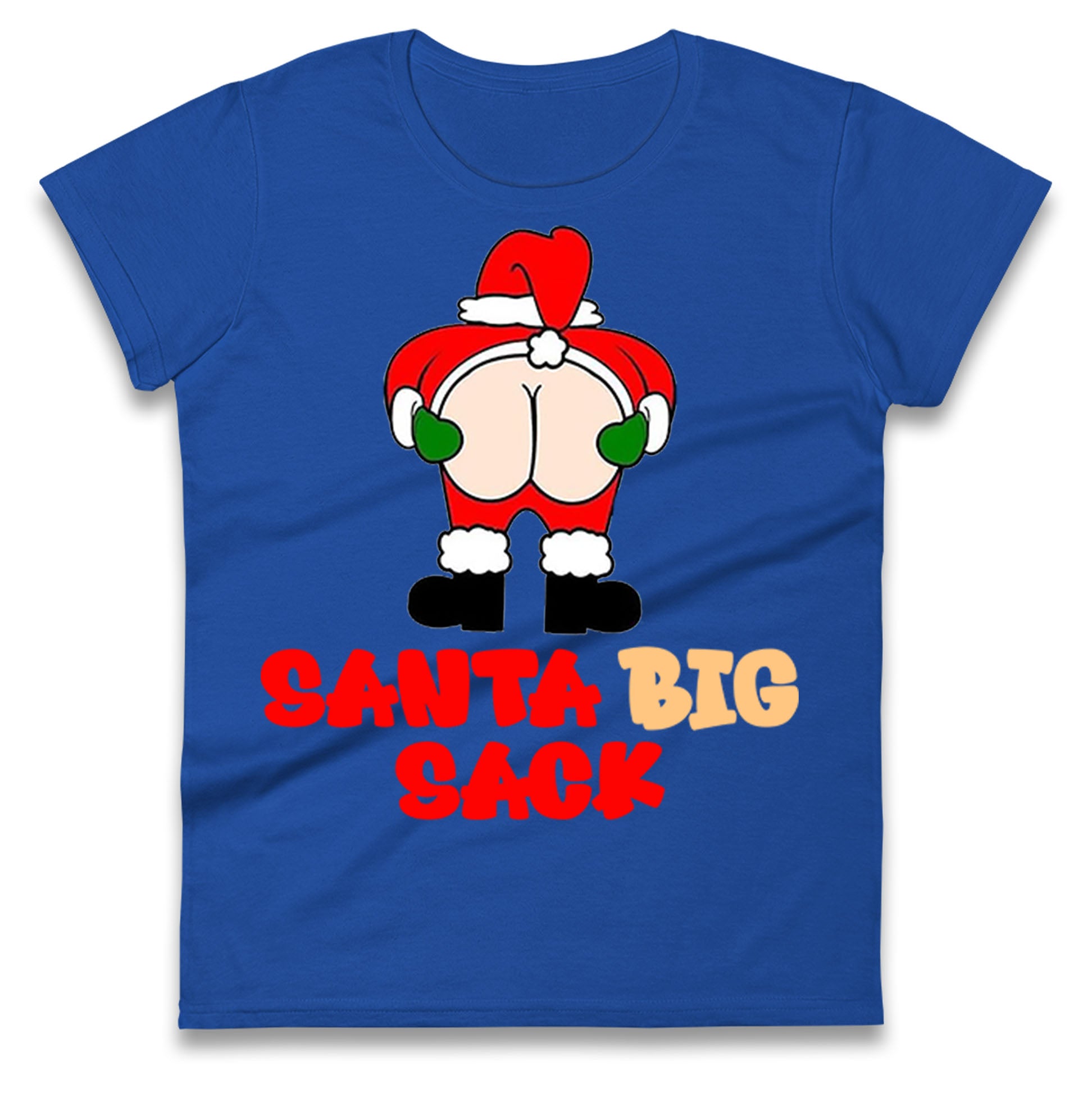 Christmas Santa Big Sack Funny Womens T Shirt Mens Tops Tees Unisex S