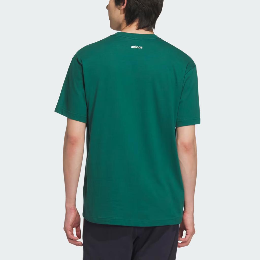 Adidas SS25 Value Range Gfx Fashion Simple Round Neck Short Sleeve T-Shirt Men Tops University-Green KB2830