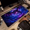 XXL Dunkler Drache Großes Mauspaddel Fantasy Magische Rune Neon Grafik Schreibtischunterlage Rutschfeste Gummi Gaming Computer Tastatur Mauspads