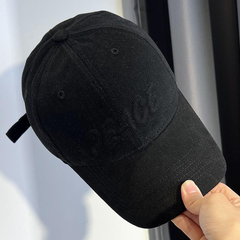 

Alphabet cap Women s versatile face Small polished baseball cap Soft top Big head circumference Men s and women s sports hats M（55-61cm）