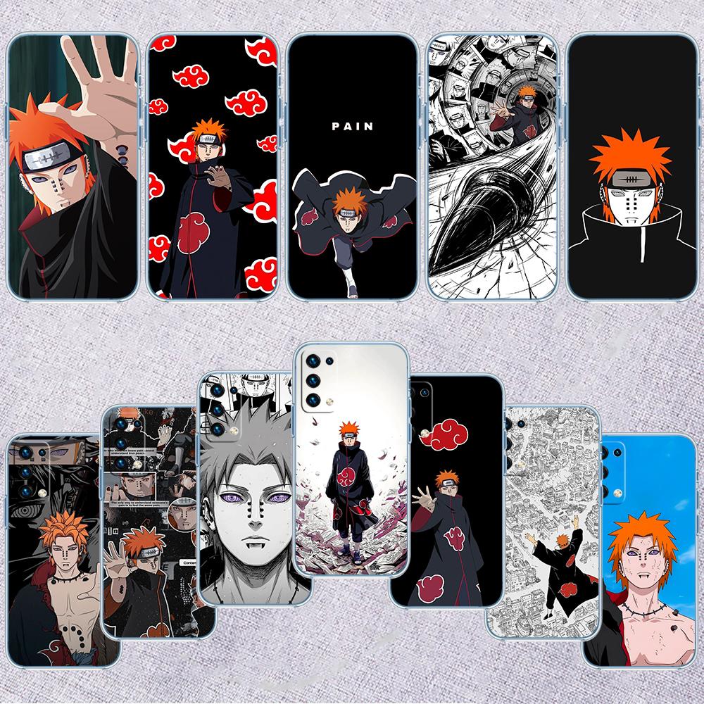 RA30 Pain Akatsuki NARUTO Transparent Phone Case for Motorola Moto G7 G8 G9 G84 G85 G73 G24 G15 Z2 Play Power Plus