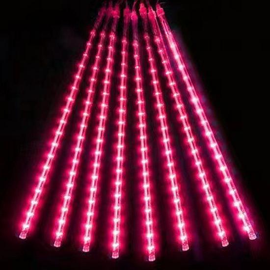 Solar LED Meteor Shower Lights for Outdoor Christmas and Festival Decorations, Hanging Tree String Lights