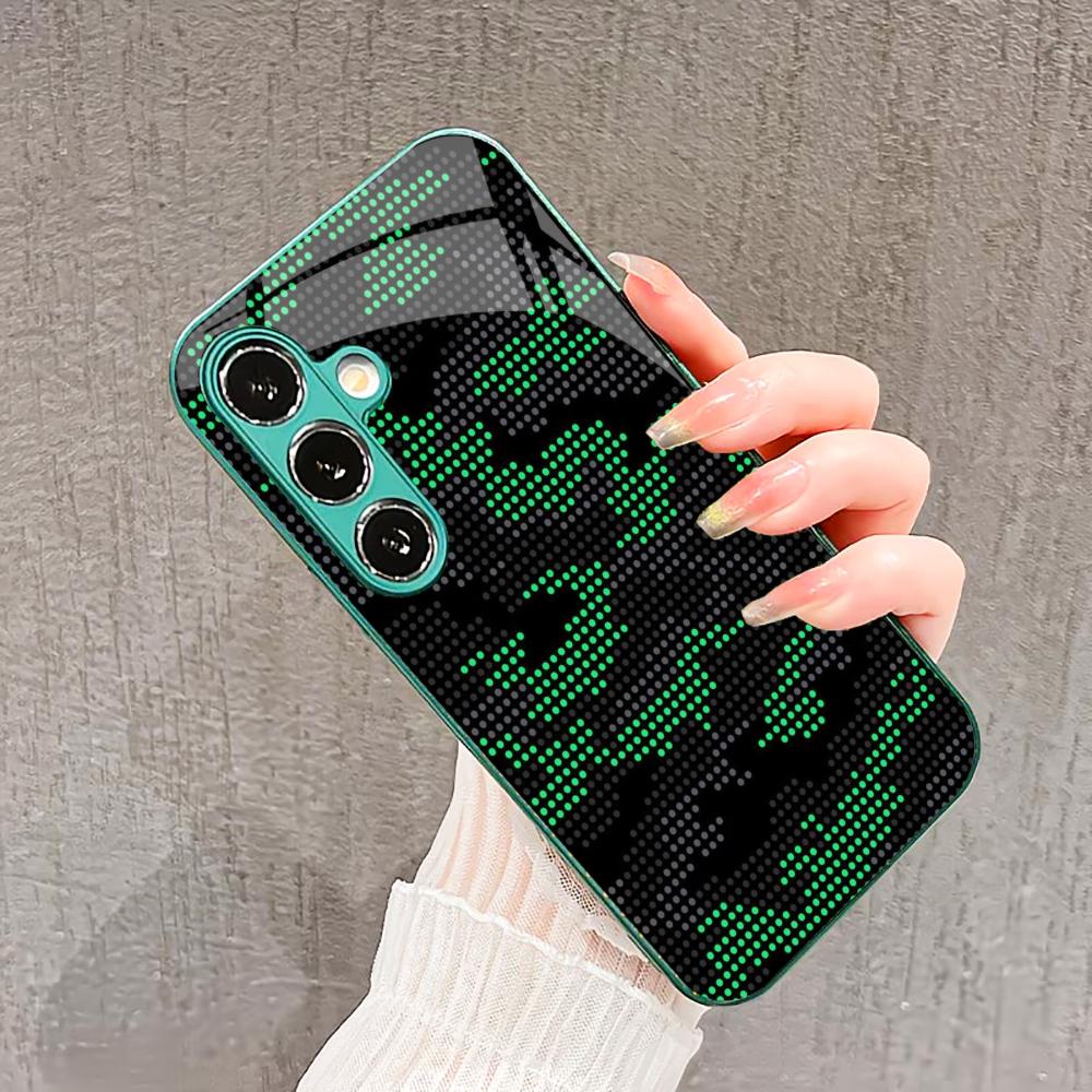 PhoneCase Atmosphere Simplicity High-end Electroplating Glass PhoneCase for Samsung Galaxy S26 S25 S24 S23 S22 S21 FE Ultra Plus