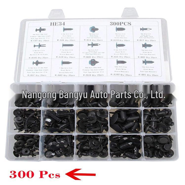 

Boxed 300PCS Snap-in Fasteners for Toyota, Honda, Ford, GM Interiors and Bumpers Default чёрный