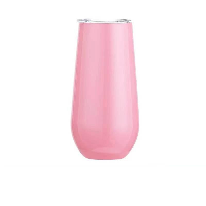 Mini 6oz Eierschalenbecher Innen und Außen 304 Edelstahl Isolierbecher Weinglas Vakuum U-förmig Isoliert Champagnerbecher