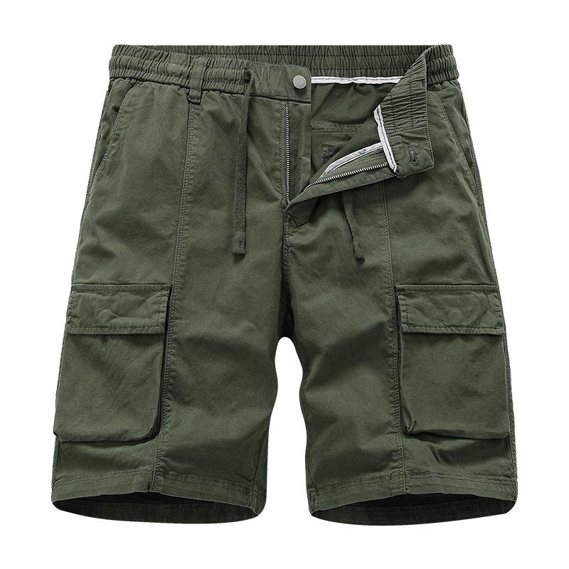 Cargo Shorts Men Summer Fashion Casual Straight Multi-Pockets Shorts Bermudas Sports Knee Length Pants