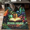 1PC Custom Name Dragons Together Theme Floor Mat Ideal for Living Room, Game Rooms, Office, Bedroom Floor Mat Playful Design