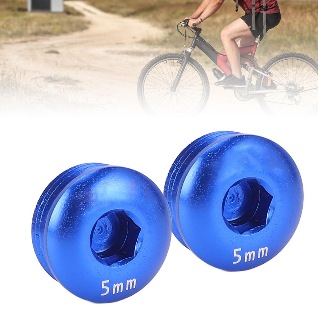 Cycle Pedal Screw Aluminum Alloy Thread 5MM Pedal Screw Cover for Mountain Cycle
