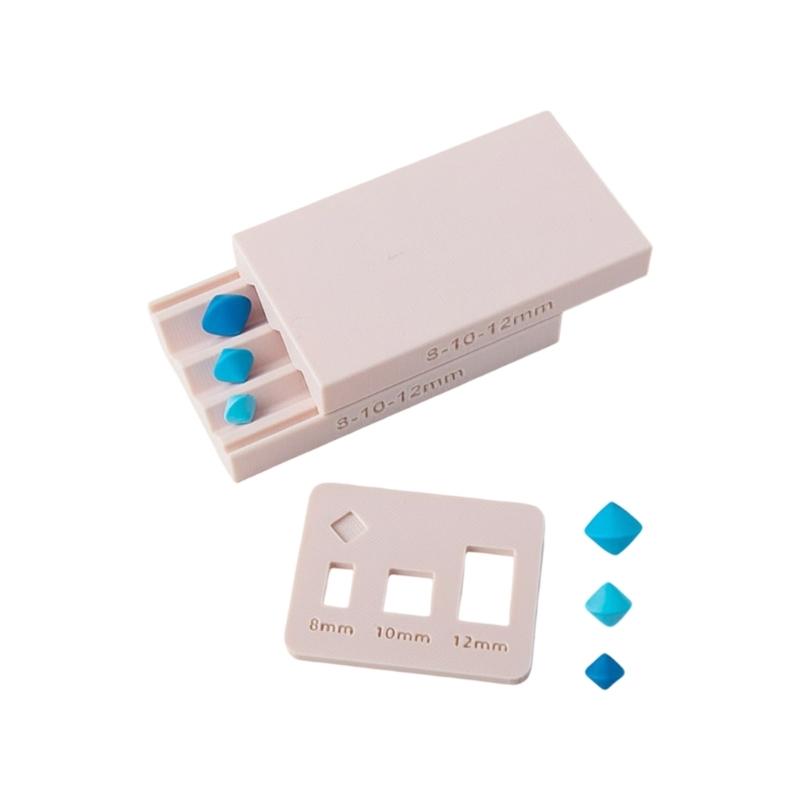Diamonds Shape Clay Roller Moulds 2 Sizes Bead Making Tool Jewelry Crafting Essential Plastic Texture for Crafting