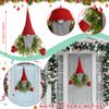 Luminous Faceless Old Man Christmas Wreath Creative Wreath Door Hanging