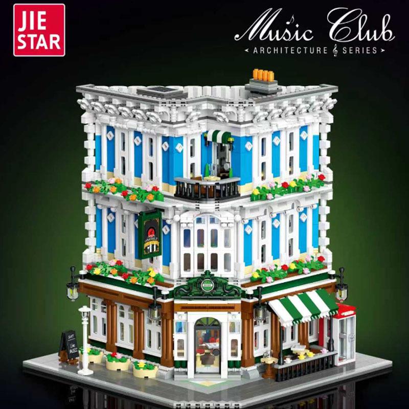 Cross Building Blocks: Music Club Street View Series - Assembly Toy & Ornament Gift Set 58x44.5x12 cm