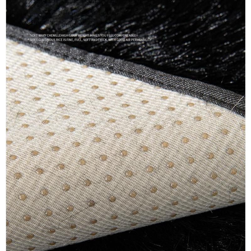 Solid Colored Plush Sofa Cushion New Winter Thickened High-end Seat Cushion Soft Comfortable Non Slip Sofa Cover Pillowcase