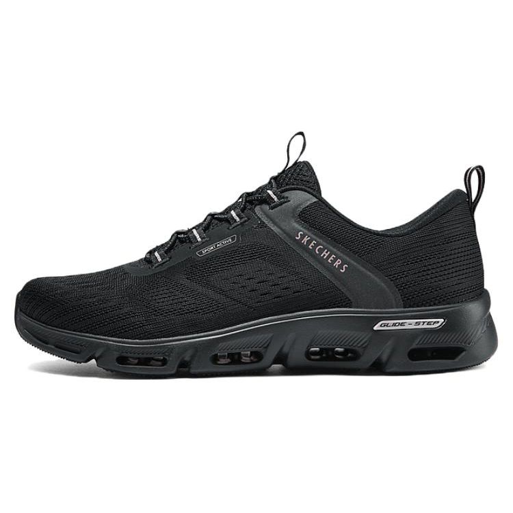 Skechers Versatile Comfortable Low-Top Running Shoes Women sneakers Black 104601-BKRG 35