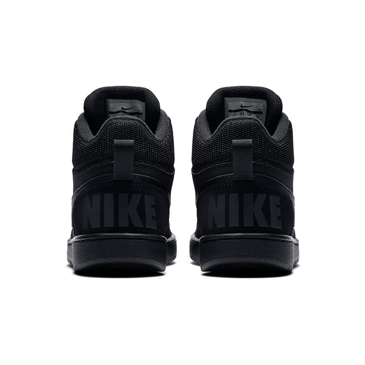 New Nike Court Borough Mid 'Triple Black' GS 839977-001