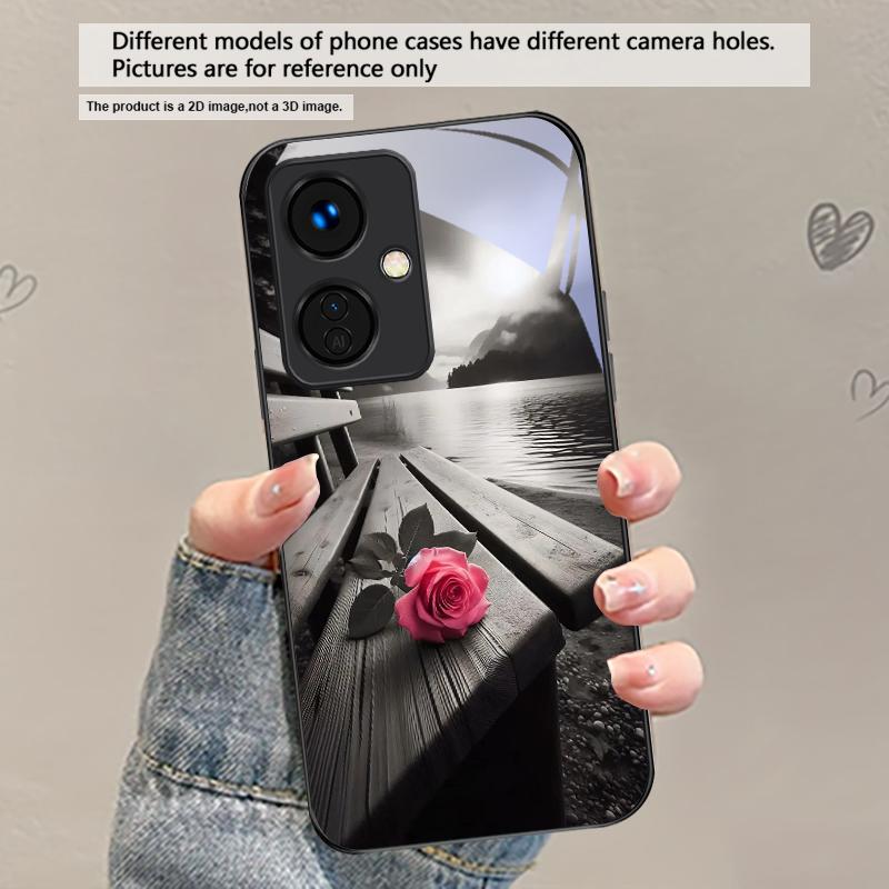 

Small pebble flowers For OnePlus Ace 2 3 2V 5 Pro Nord CE 2T 2 3 Lite N20 N30 6 7T 8 8T 9 10 Pro 11R 12R 13R Glass Phone Case OnePlus Ace 2V