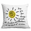 Retro Sunflower Sun Pillow Case Home Sofa Cushion Pillow Case
