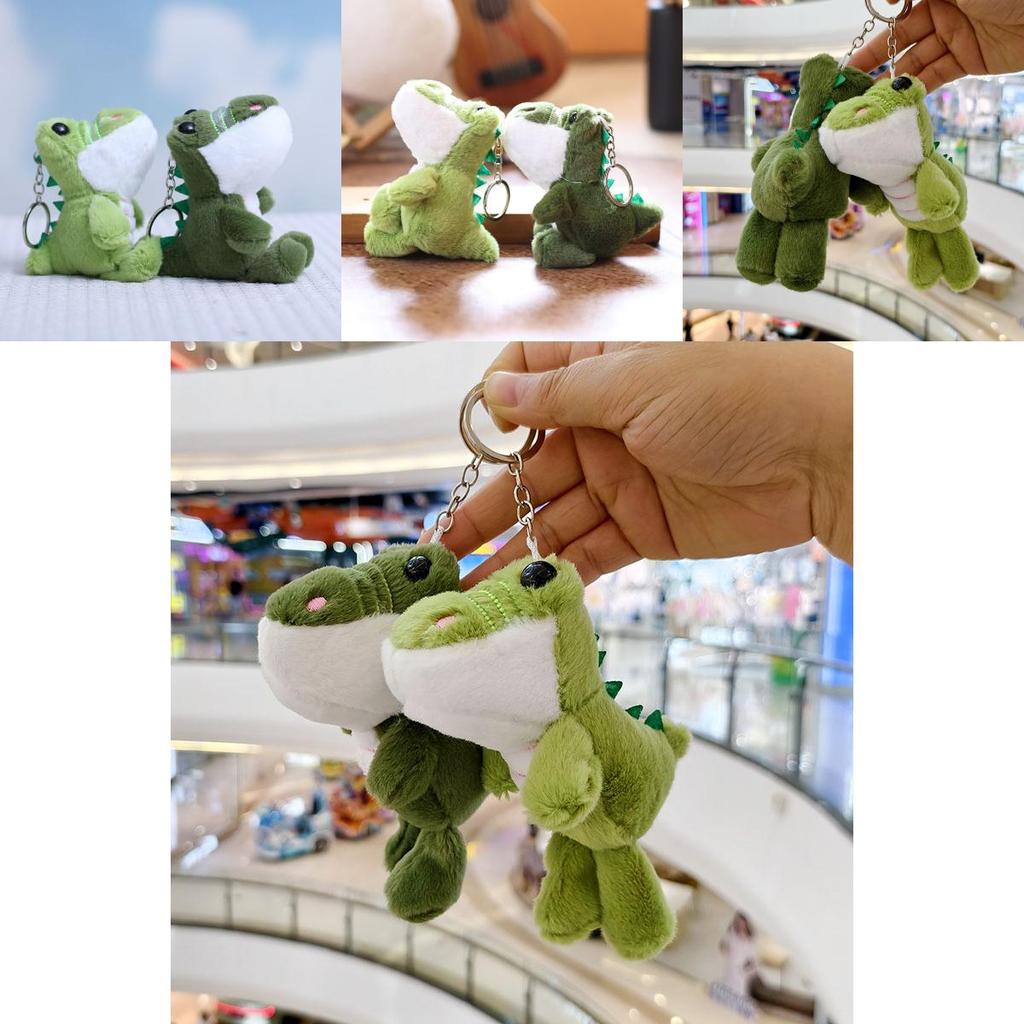 Cute Animal Plush Crocodile Doll With Pp Cotton Filling For Bag Decoration