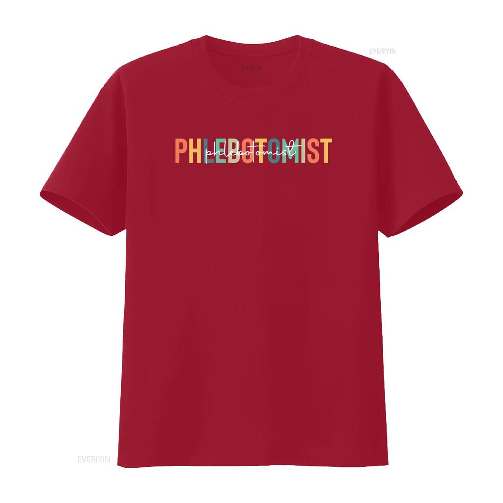 Phlebotomist T Shirt Phlebotomy Life Cute Practitioner vintage Washed fashion Breathable Stylish homme streetwear Unisex Casual