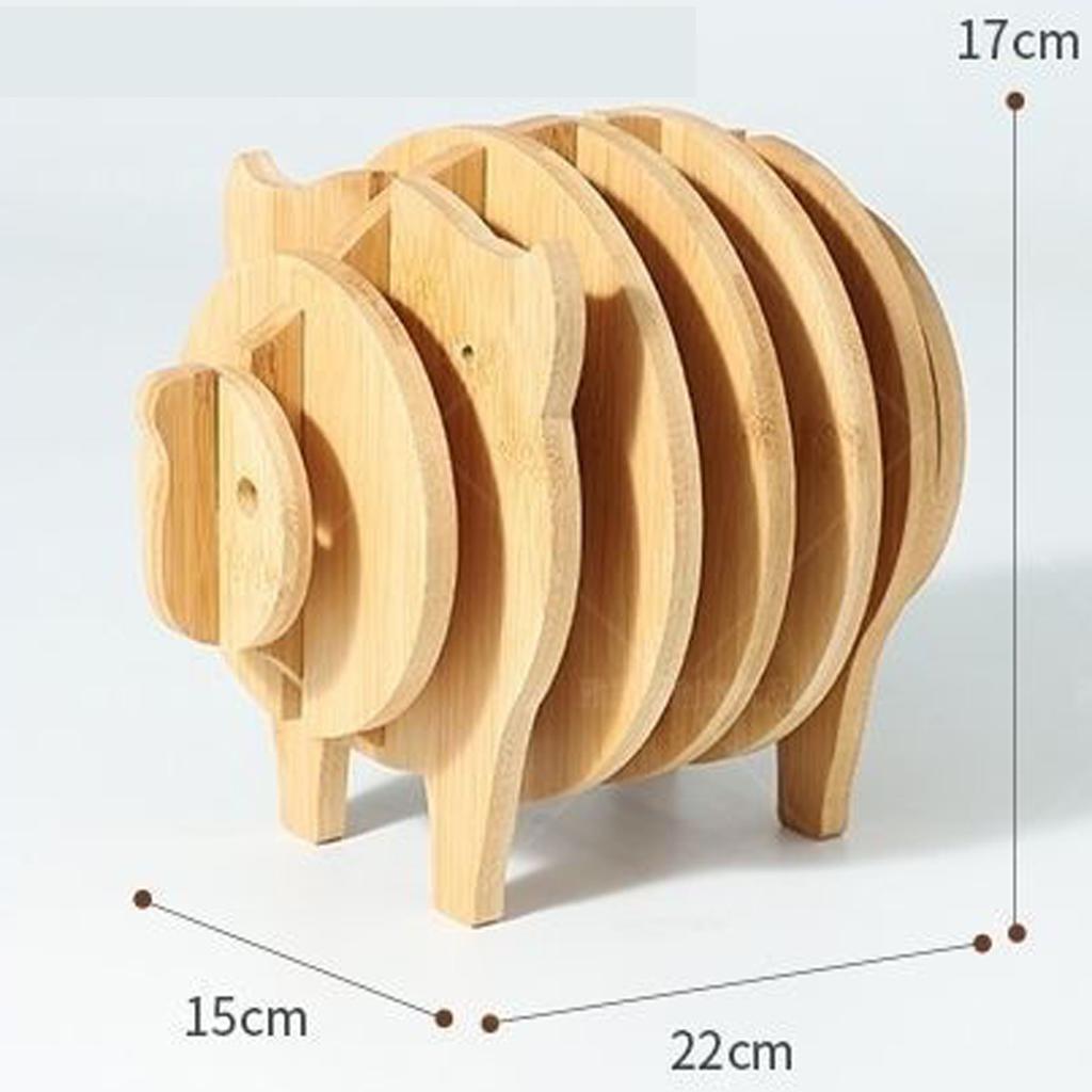 Spliceable 3D Dining Mat, Heat-resistant, Creative Bamboo Hot Mat Tripod, Used for Hot Dishes, Bowls, Teapots, Hotpot