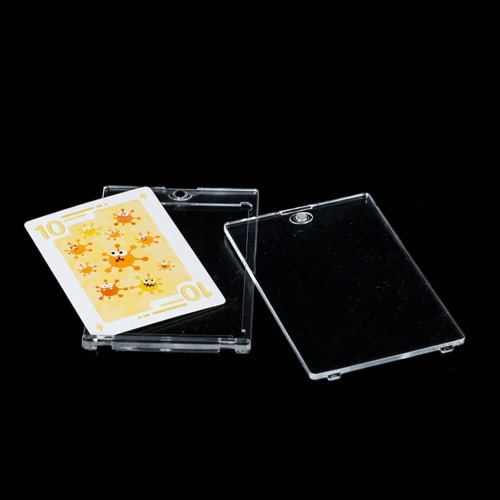 35PT-180PT Hard Trading Card Case with UV Protection for Sports, Baseball, and Car Cards