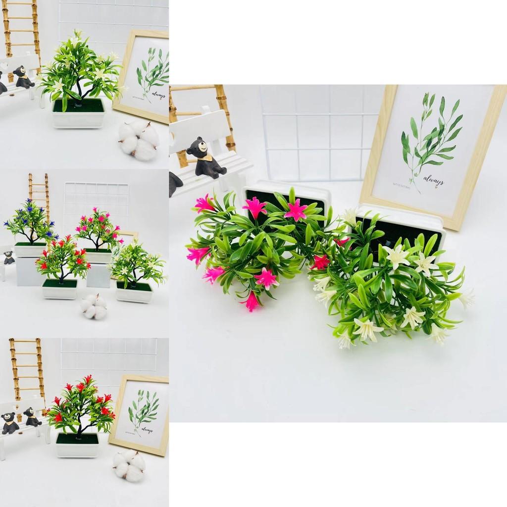 Künstlicher Cymbidium-Baum als Topfpflanze für Fotografie und Heimdekoration aus realistischem Kunststoff