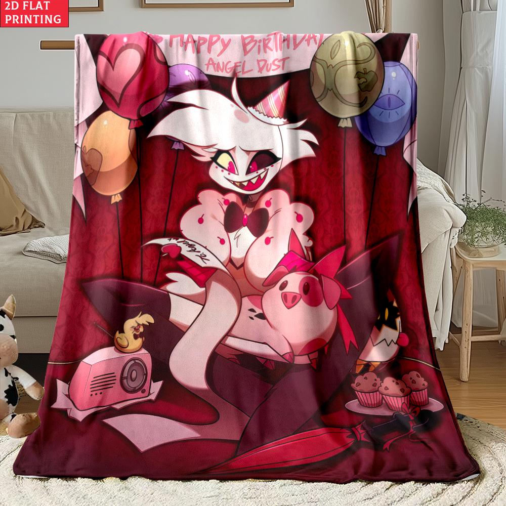 Anime Thin Flannel Blanket for Bedrooms,Living Rooms,Sofas Blankets,Offices,Lunch Breaks,Picnics,blankets Fluffy Blanket