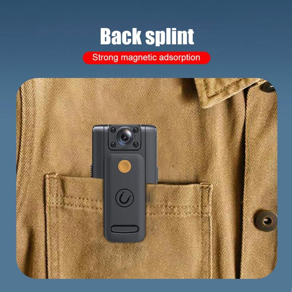 Body Camera Video Recorder, 1080P Portable Police Body Camera with Night Vision, Small Portable Camera with 180° Rotating Lens Sports & Action Cameras
