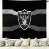 Las Vegas Raiders Logo Wall Tapestry Aesthetic Wall Hanging Printed Fabric Blanket Decorative Tapestries for Bedroom Living Room Home Decor