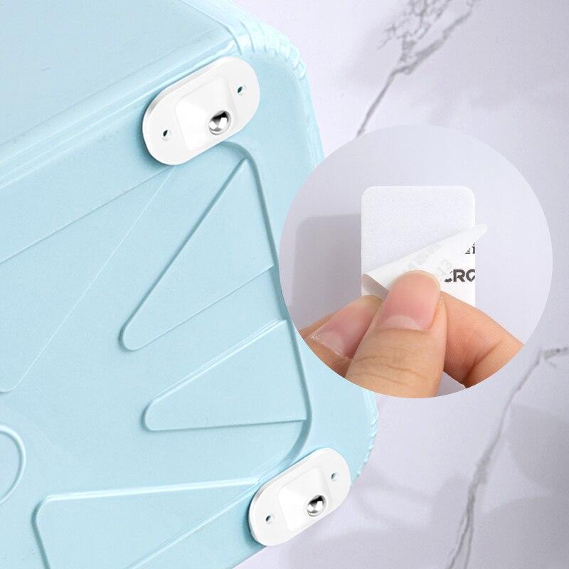 Selbstklebende Mini-Lenkrollen aus Edelstahl, universelle 360-Grad-Drehrolle für Möbel-Aufbewahrungsbox