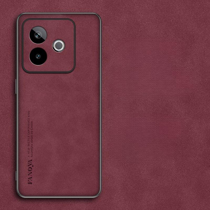 For Realme GT 7T Plain PU Leather Phone Case For Realme GT 7 Pro NEO 7 X 7SE Matte Soft Silicone Shockproof Protection Back Cover