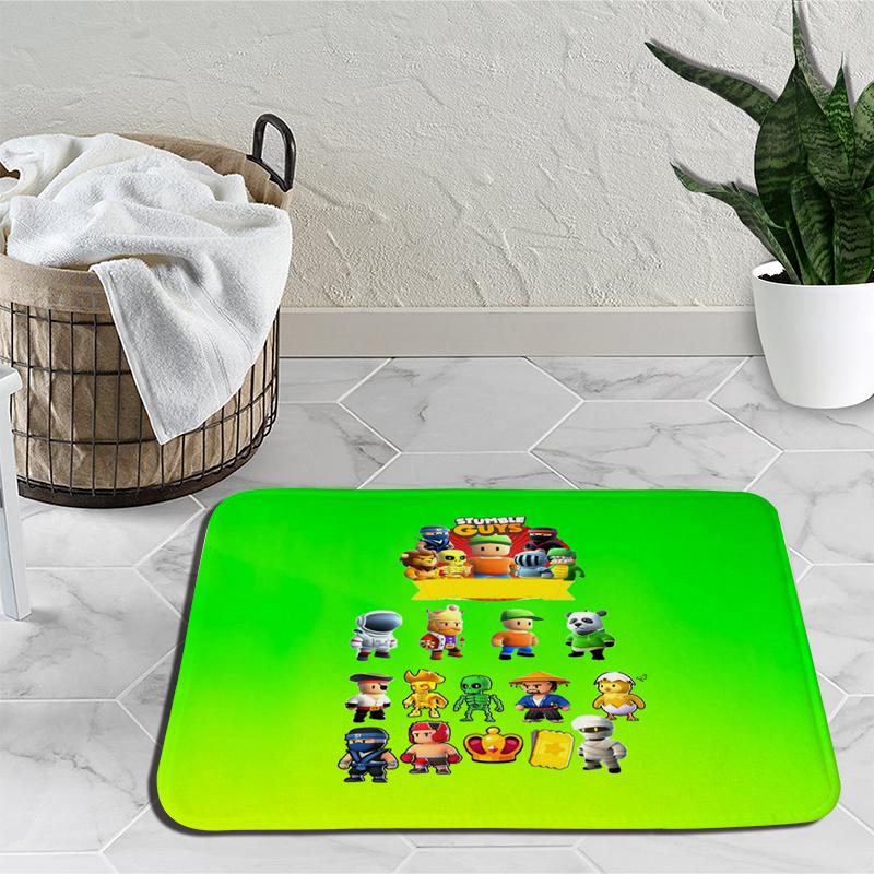 Stumble Guys Karikatür Halı Tökezlemek Oyunları Halı Yatak Odası Dekorasyon Yoga Mat Anime Açık Halı kaymaz Halı doğum günü hediyesi