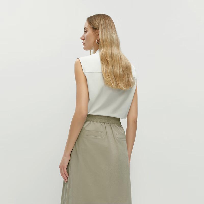 OVV SOLOTEX Women's Lapel Sleeveless Top