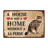 [ Kelly66 ] Pets Cat Bombay Siamese Burmese Birman Abyssinian Metal Sign Home Decor Bar Wall Art Painting 20*30 CM Size Dy147