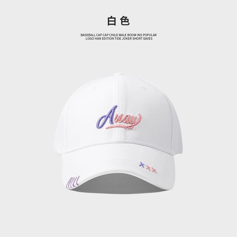 High quality hard top beige baseball cap women's summer casual versatile fashion letter cap tide