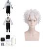 Stunning Demon Slayer Kimetsu No Yaiba Wind Pillar Sanemi Shinazugawa Cosplay Costume Set For Anime Enthusiasts