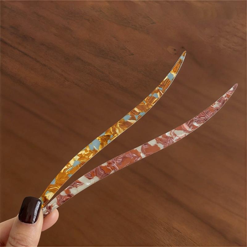 Acetate Hair Stick For Secure Bun Updos Classical Design Hairpin For Women Daily Use And Special Occasion Dressingup