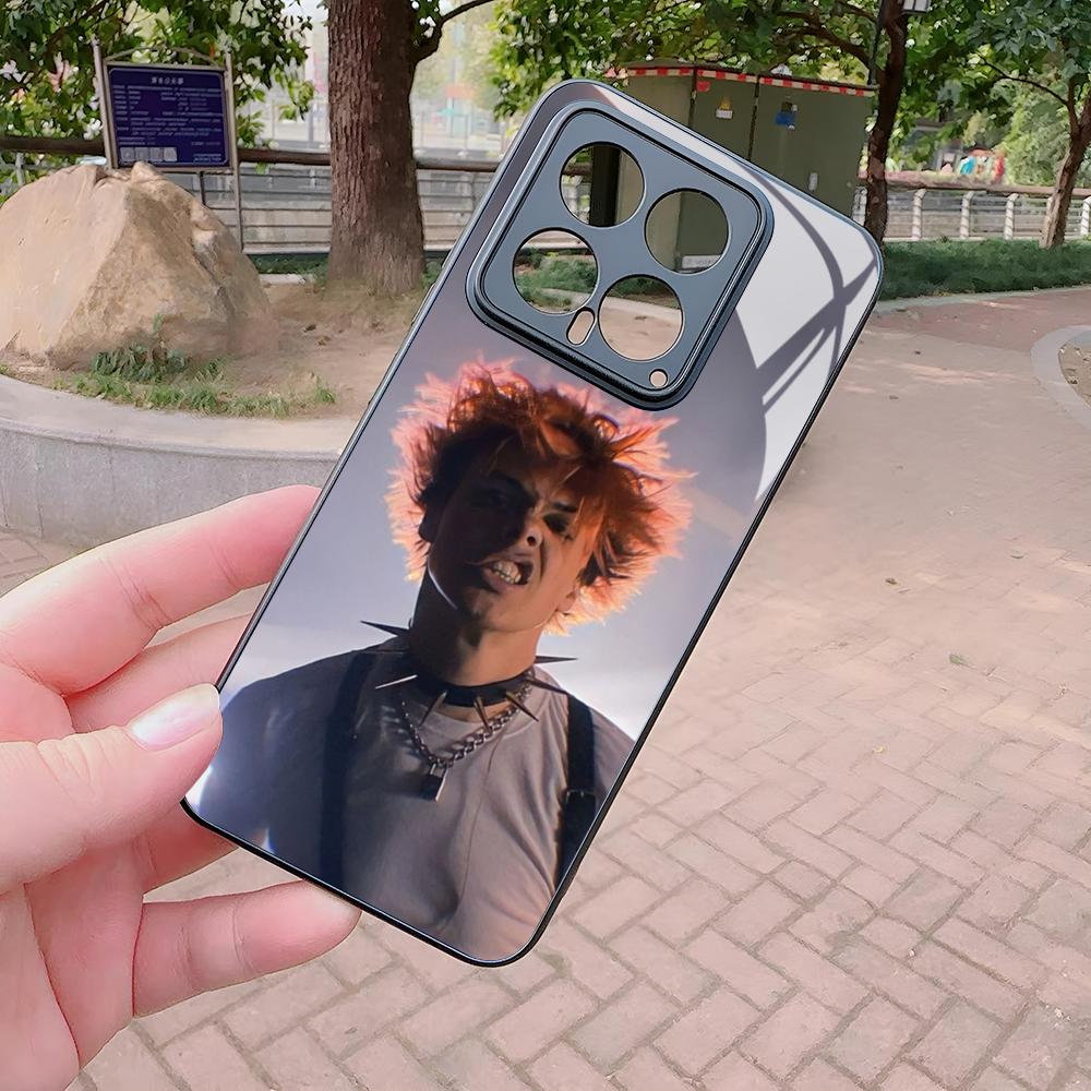 Yungblud Strawberry Lip Phone Case for Xiaomi Redmi Note 14 13 12 14c 13c 13x A5 A3 A2 Pro Plus Glass Cover