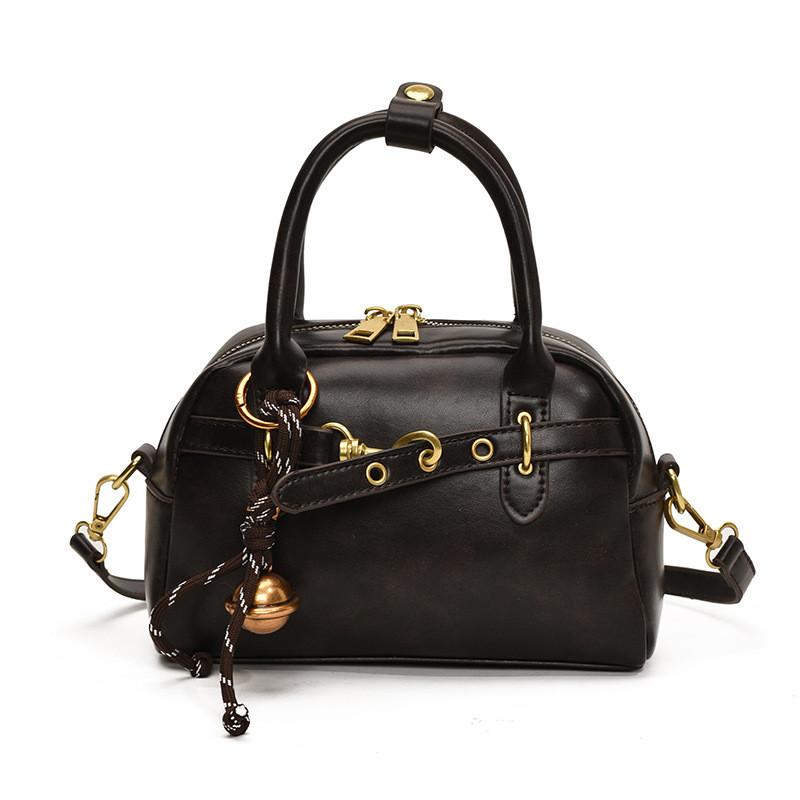 Chic Urban Simple Design Pu Leather Small Square Tote Bag For Everyday Use