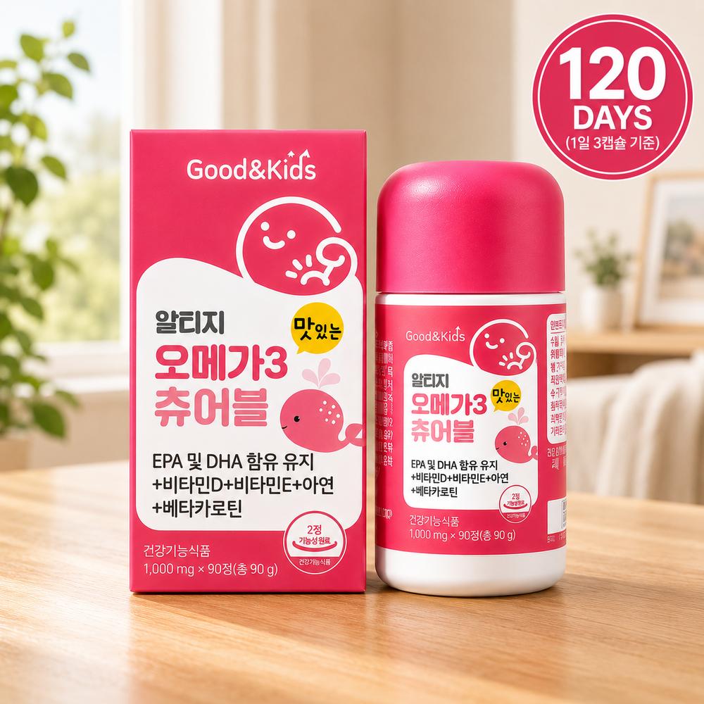 Natural Plus Good & Kids Delicious RTG Omega 3 Chewable 1000mg 4 Pcs 90 Tablets