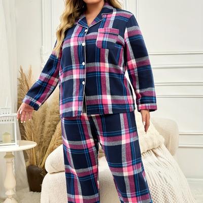 Plus Size Women's Pajama Set Loungewear Comfortable Home Sleepwear