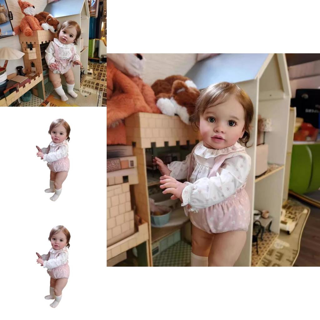 Silikonowa Lalka Niemowlę Reborn z Realistycznymi Cechami Dla Kolekcjonerów i na Prezent