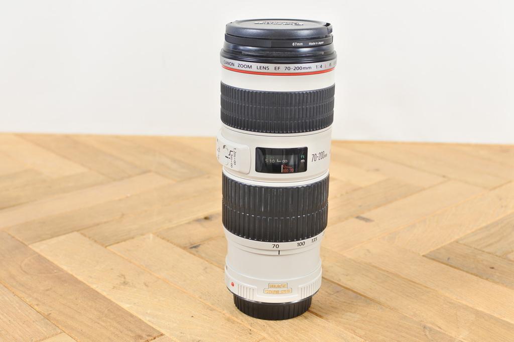 Canon EF 70-200mm f/4 L IS USM Lens with Hood/Caps from Japan