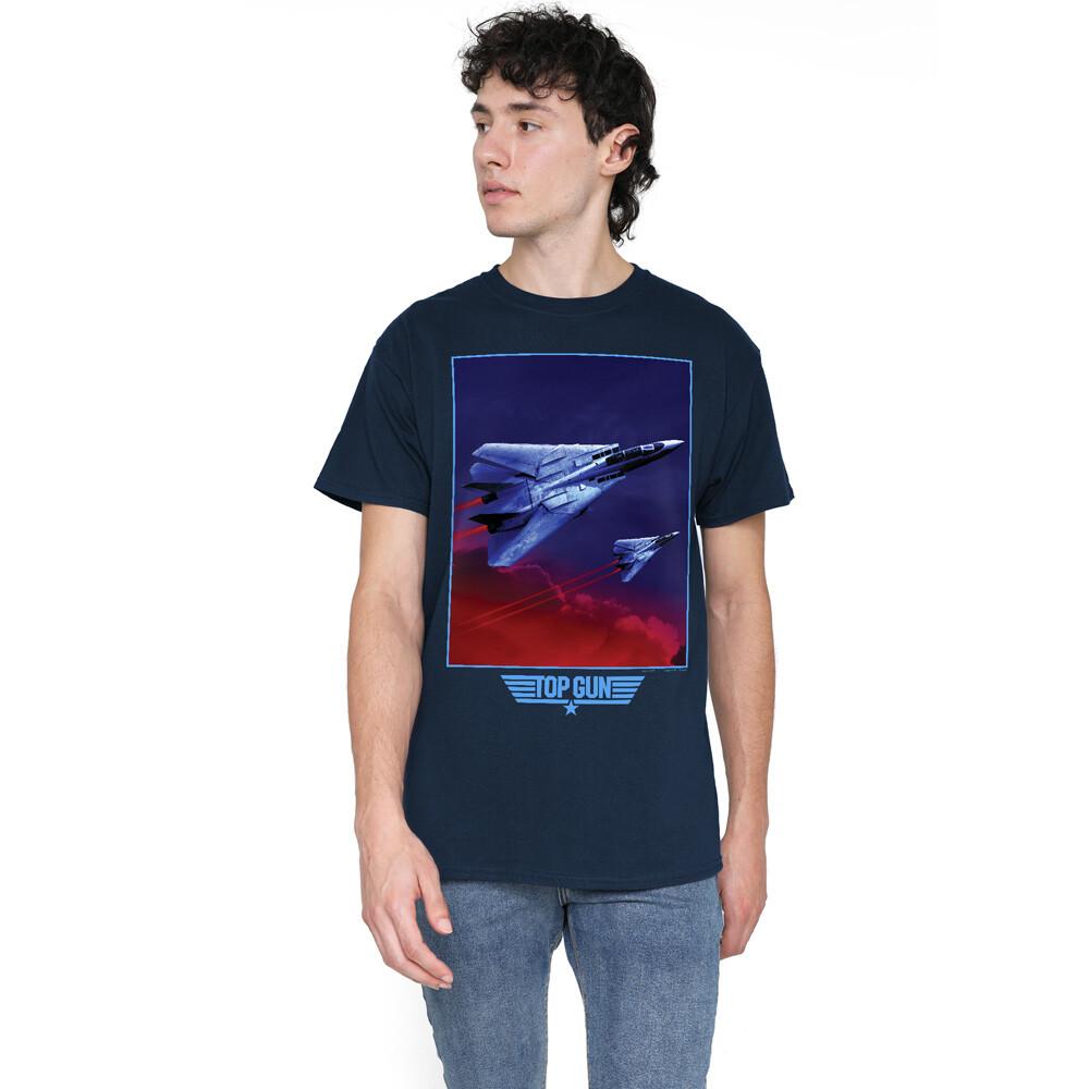 Top Gun Clouds T-Shirt S-5XL Navy XXXXL