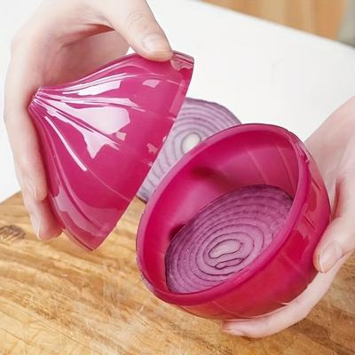 1ks Plastová uzavíratelná nádoba na cibuli do kuchyňské lednice Utěrka pro udržení čerstvosti potravin Úložné boxy Citron Česnek Pepř Rajče Skladování