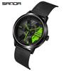 Classic Men's Quartz Watch - Car Wheel Style, Steel Band, Trendy & Casual